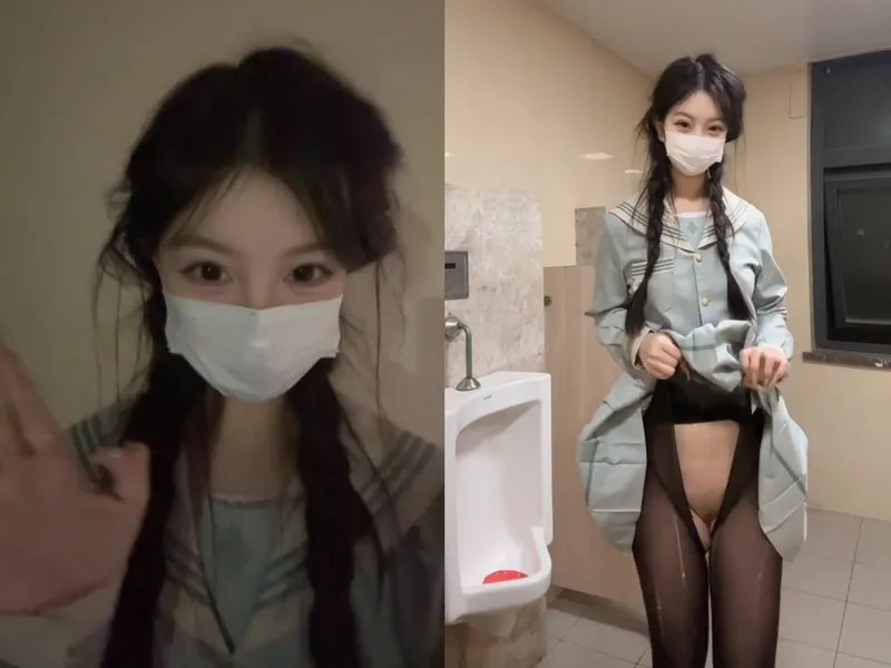 Em người yêu sinh viên cấp 3 live thẩm du trong nhà vệ sinh nam p2